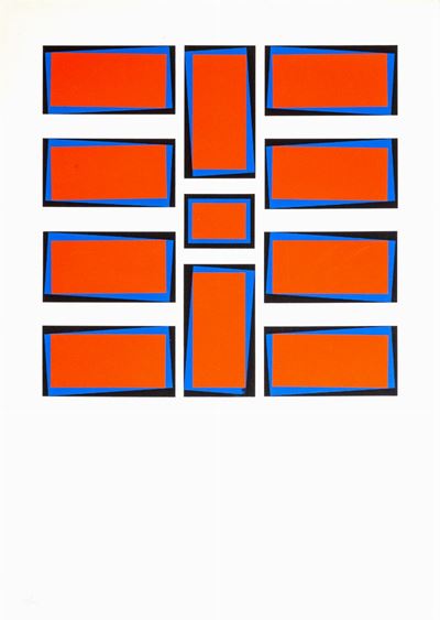 Tre fogli, tre serigrafie a colori, edizioni 8/100, 38/100, 51/100