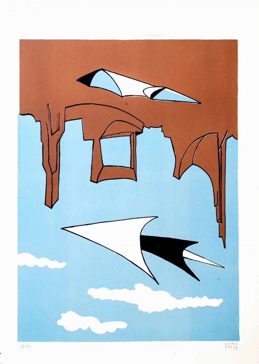 Maurice Henry - Tre fogli - Litografie a colori