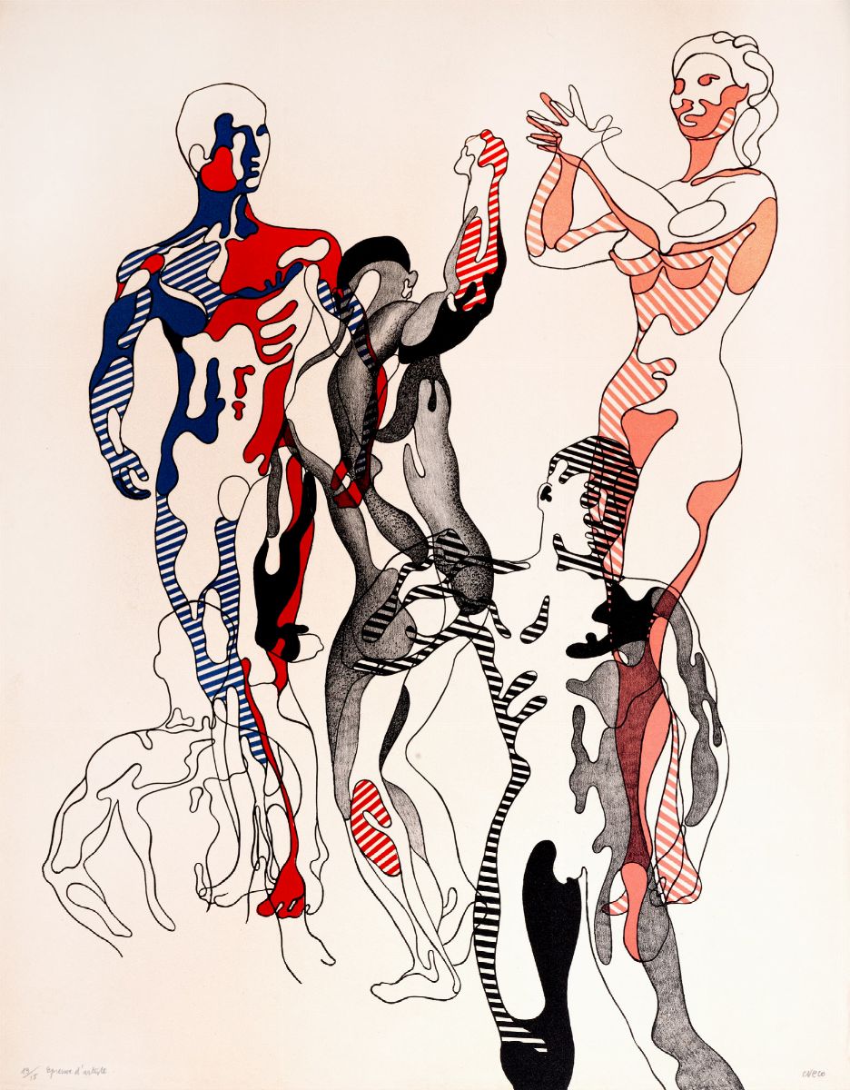 Henri Cueco - Due fogli, litografie a colori, ess. E.A.
