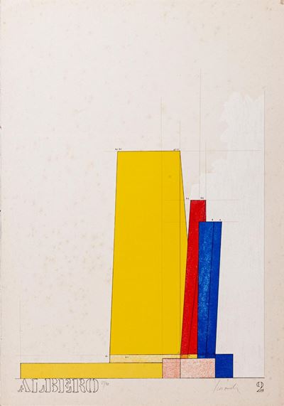 Due fogli - 2 litografie a colori, ess. 89/90