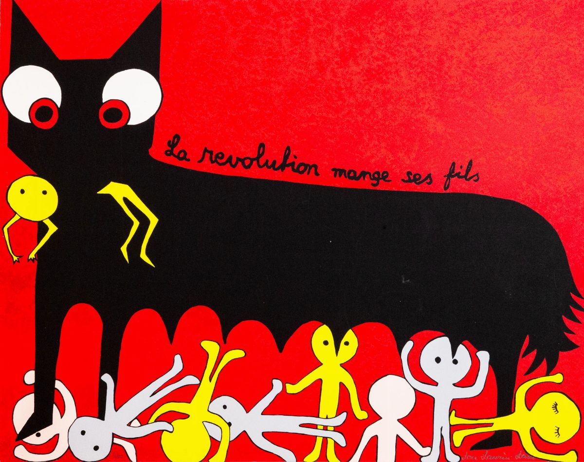 Lou Laurin-lam - Due fogli, litografie a colori (ess. 3/100, 6/100)