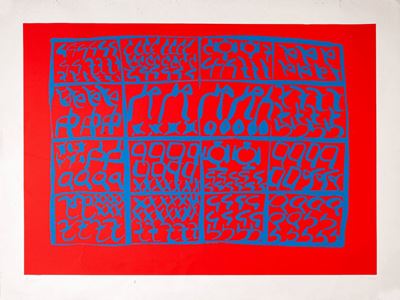 Senza titolo, serigrafia a colori, 1979