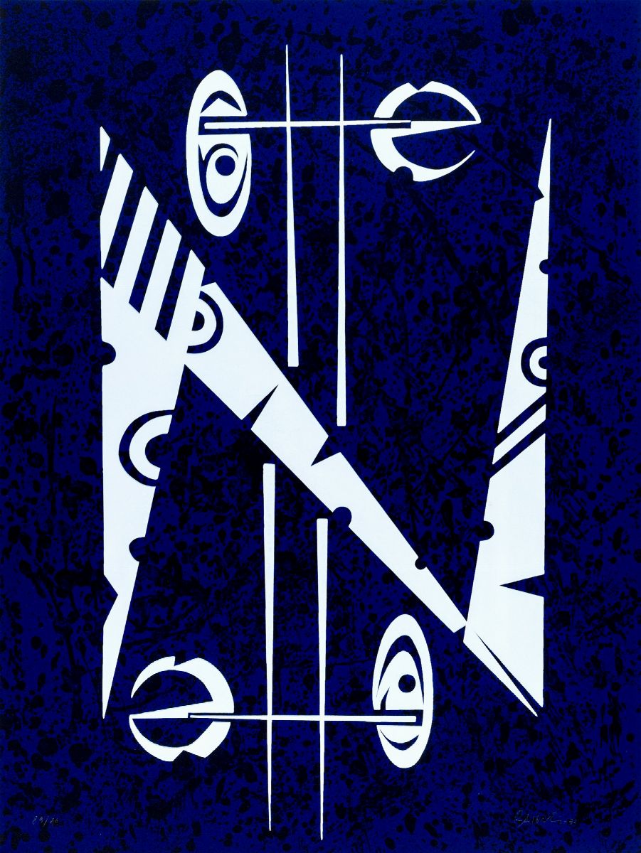 Raphael Alberti - Il lirismo dell'alfabeto - 6 litografie e 4 serigrafie a colori, 1972