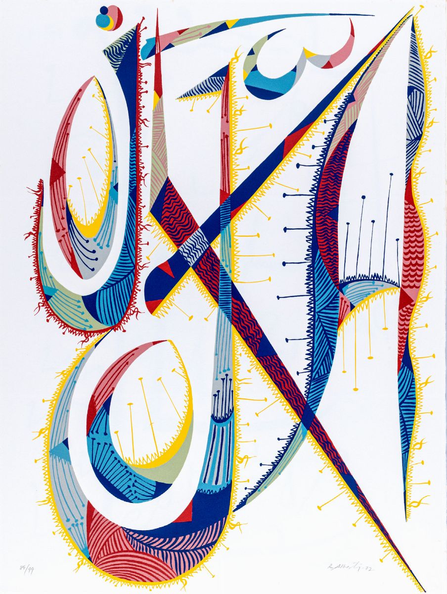 Raphael Alberti - Il lirismo dell'alfabeto - 6 litografie e 4 serigrafie a colori, 1972