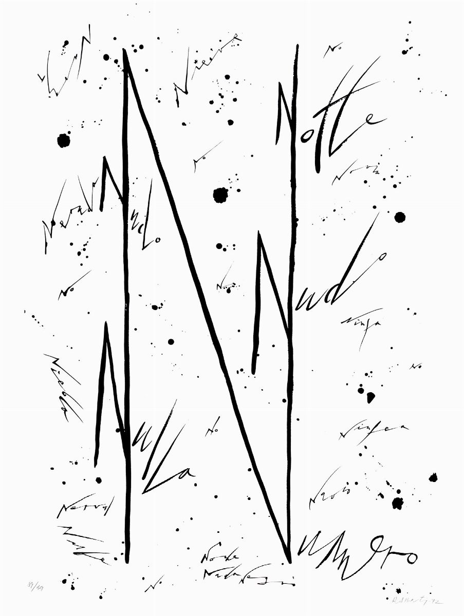 Raphael Alberti - Il lirismo dell'alfabeto - 6 litografie e 4 serigrafie a colori, 1972