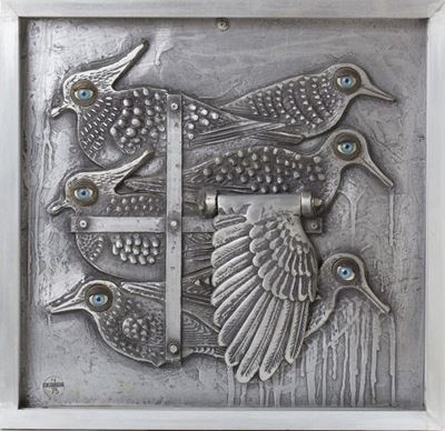 Uccelli, metallo e plastica, 1975