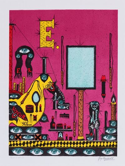 Le boudoir de Wanda, 6 litografie a colori, 1974