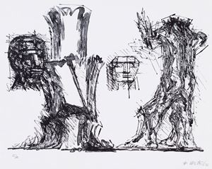 Wotruba Fritz - Study of figure
