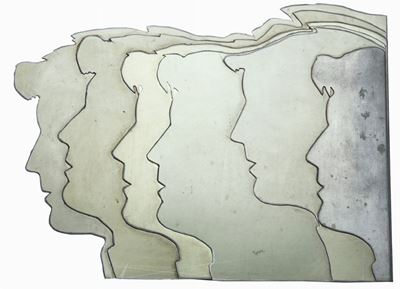Profili - lastra in zinco, 1975