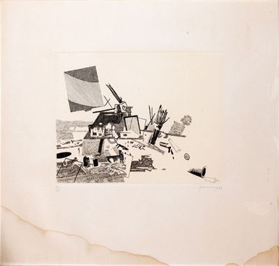 Quattro fogli - Gianfranco Ferroni, Atelier, 1969