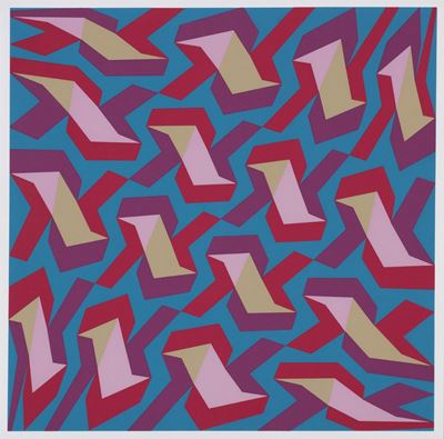 Composizione, serigrafia a colori, 1988