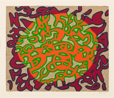 Composizione, serigrafia a colori, es. LXXXI/C