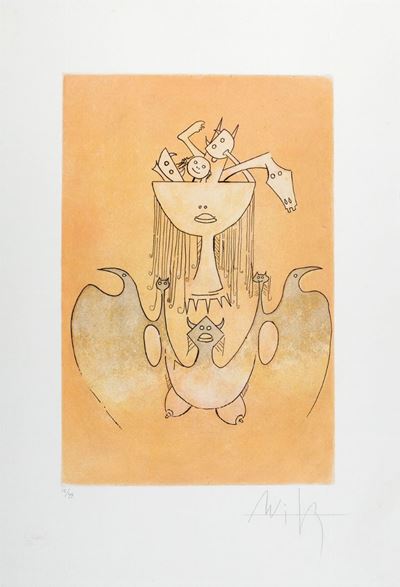 La sensualité de la femme de Caraibes, acquaforte acquatinta, es. 15/99
