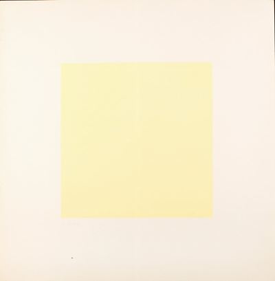 Luce spazio immagine. Giallo, serigrafia a colori, es. 62/99