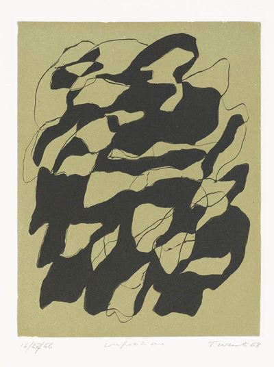 Composizione, acquaforte acquatinta, 1968