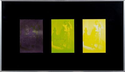 Alla Modern Art Agency, tre foto-serigrafie a colori, 1972