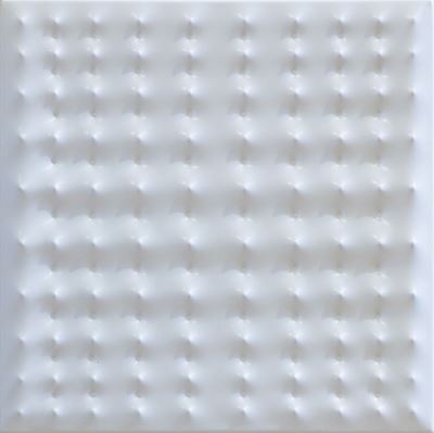 Estroflessione, multiplo in PVC bianco, 1968