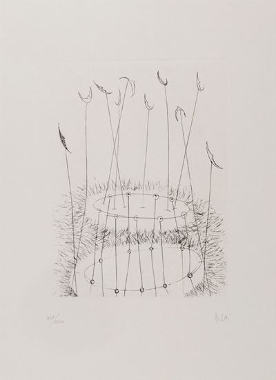 Omaggio alla Luna, acquaforte, 1978