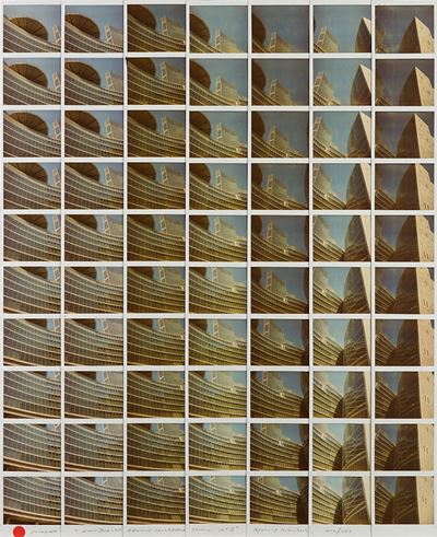 Nuovo Palazzo Regione Lombardia, 70 polaroid montate a mosaico