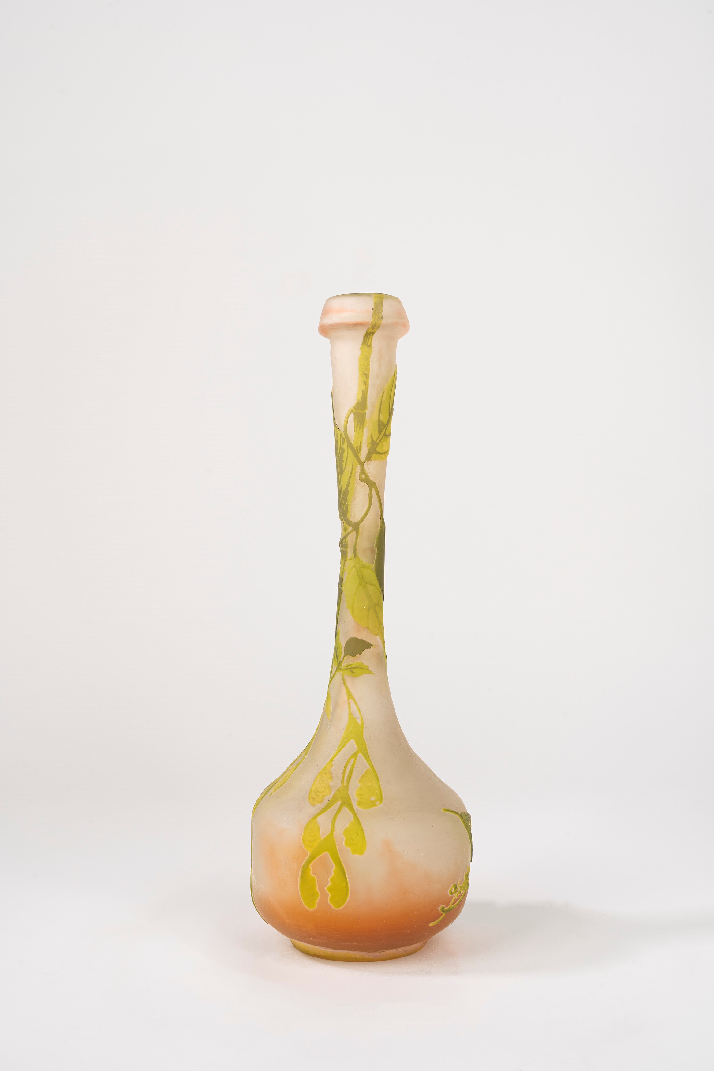Émile Gallé - Vaso Monofiore con Base a Bulbo