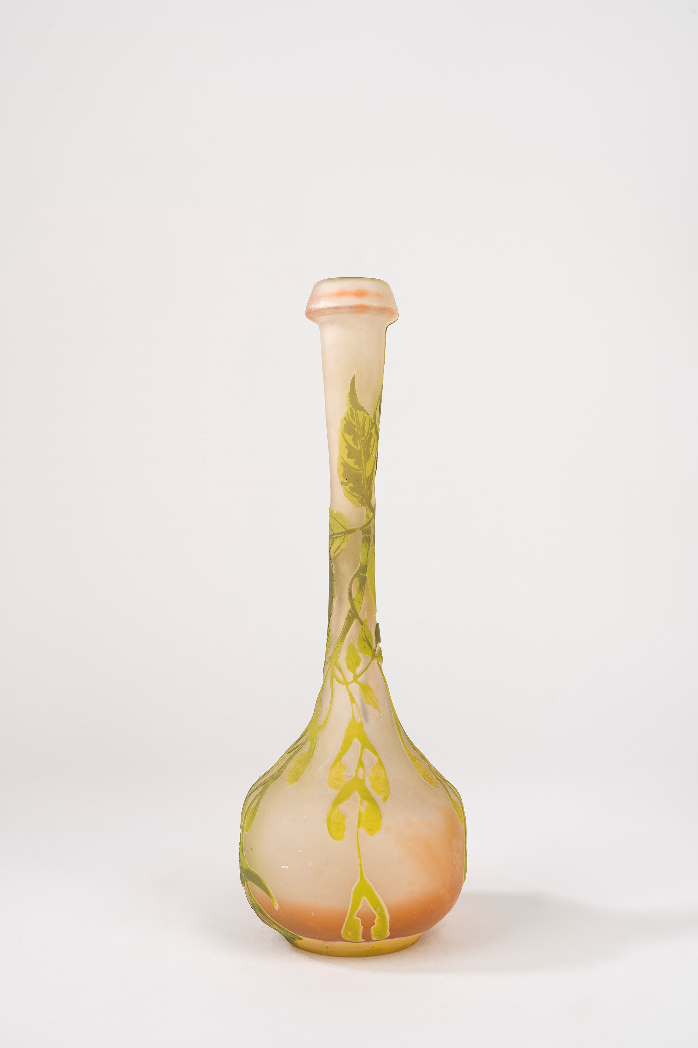 Émile Gallé - Vaso Monofiore con Base a Bulbo