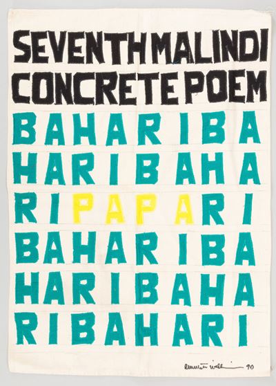 Seventh Malindi Concrete Poem