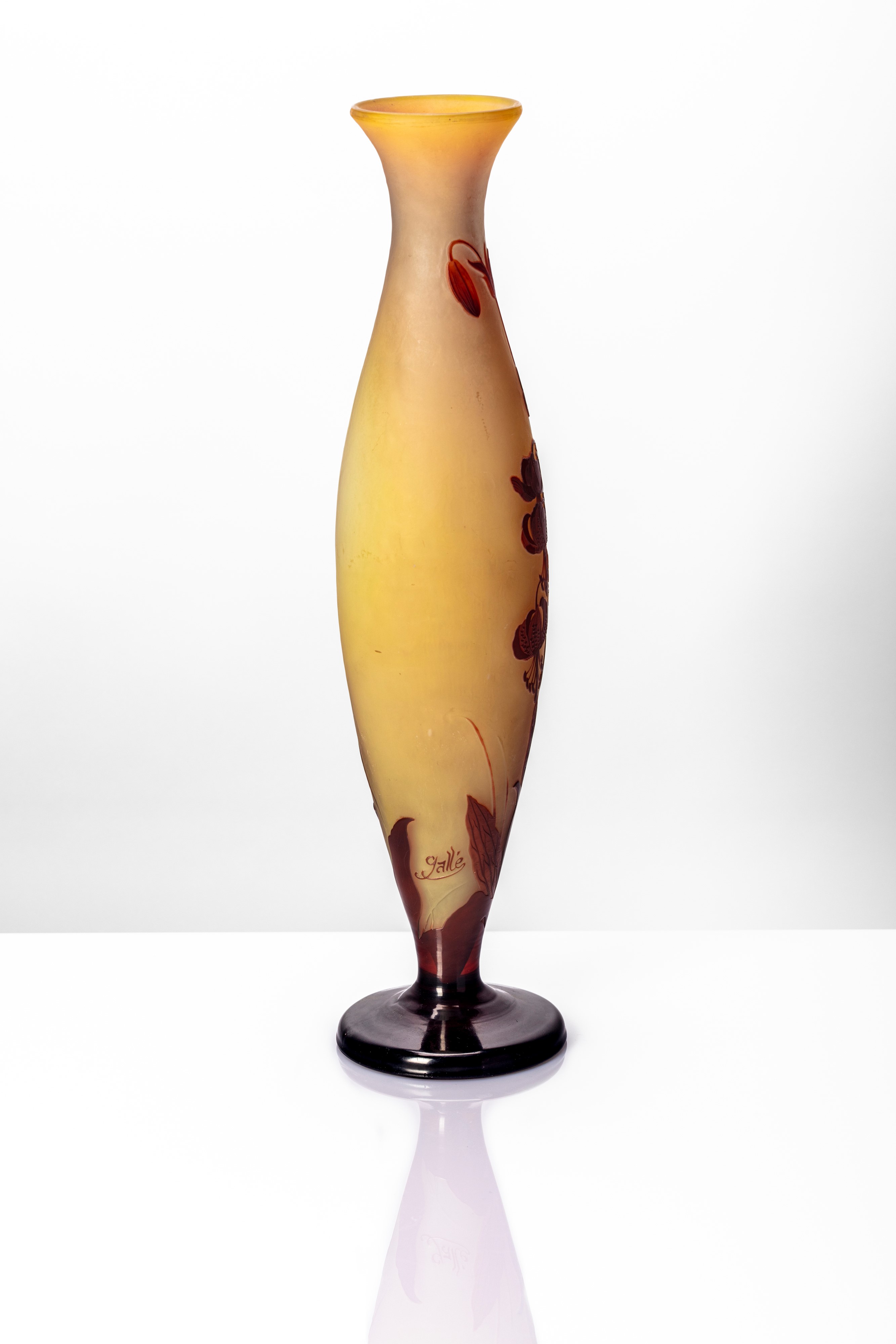 Émile Gallé - Grande Vaso Affusolato