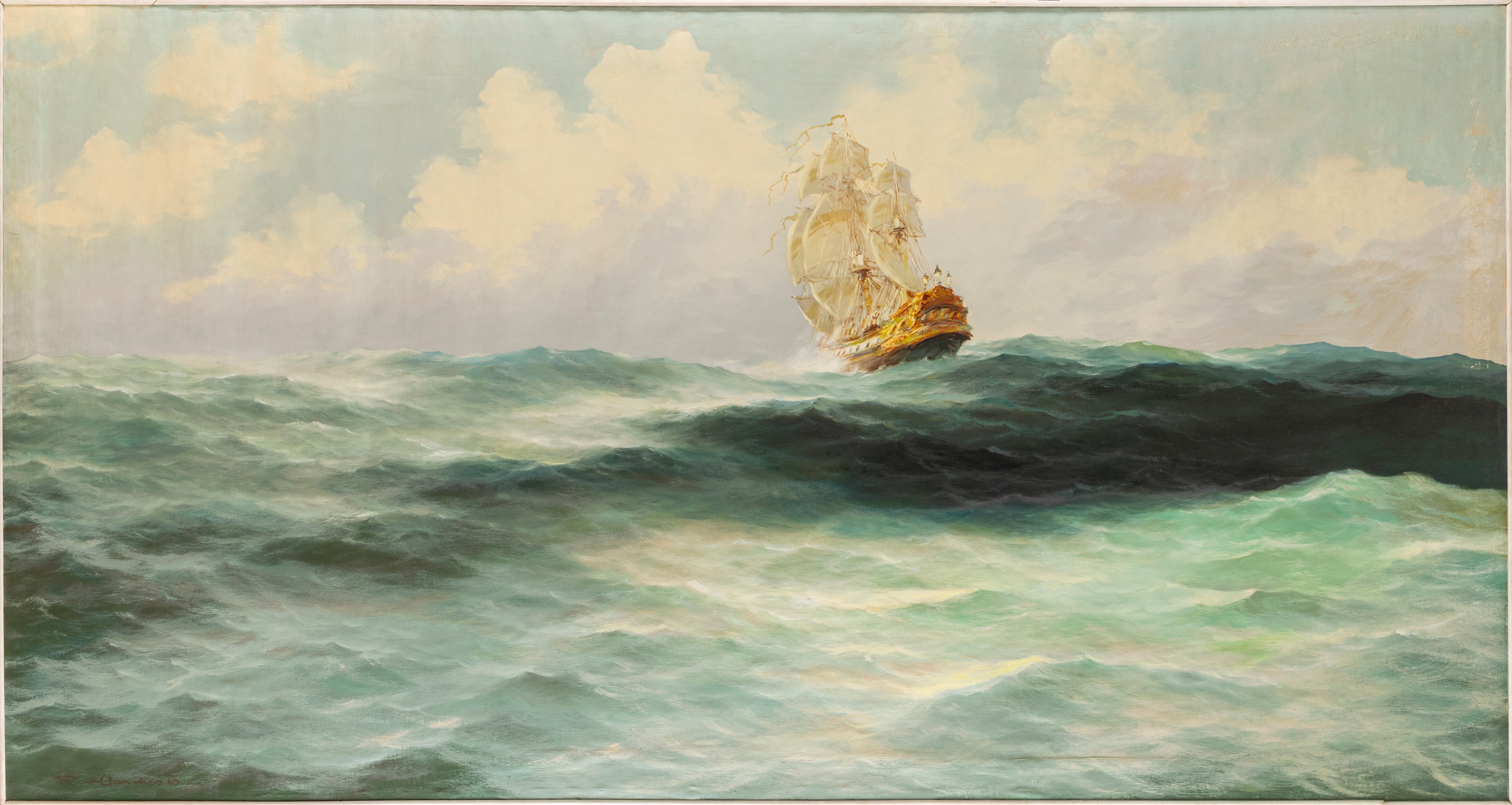 Rudolf Claudus - Veliero in Alto Mare