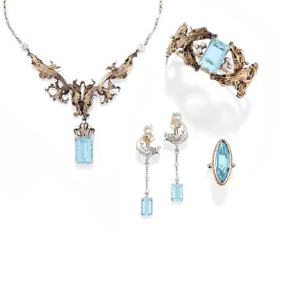 Parure con Acquamarina