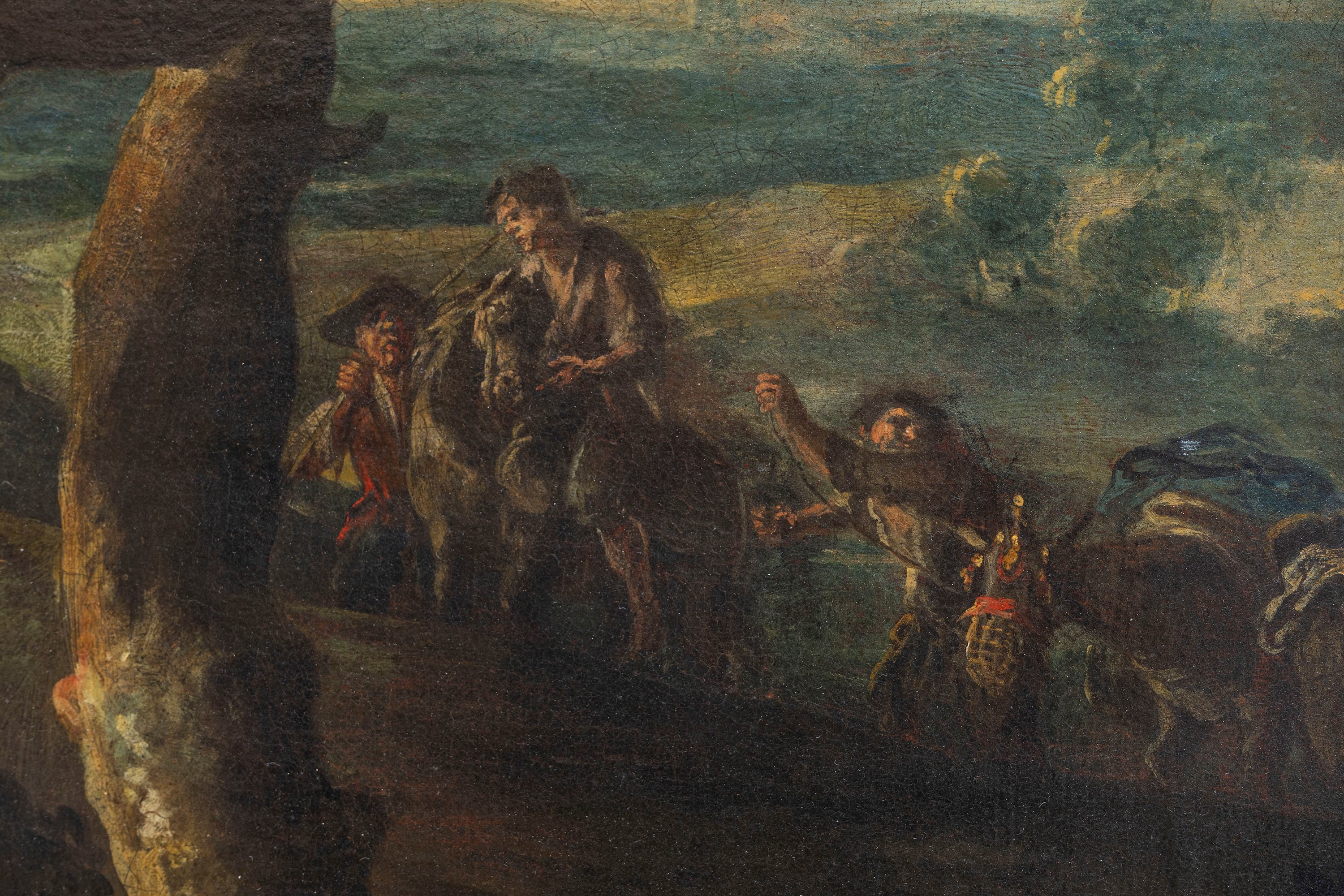 Paesaggio fluviale con pastore ed armenti