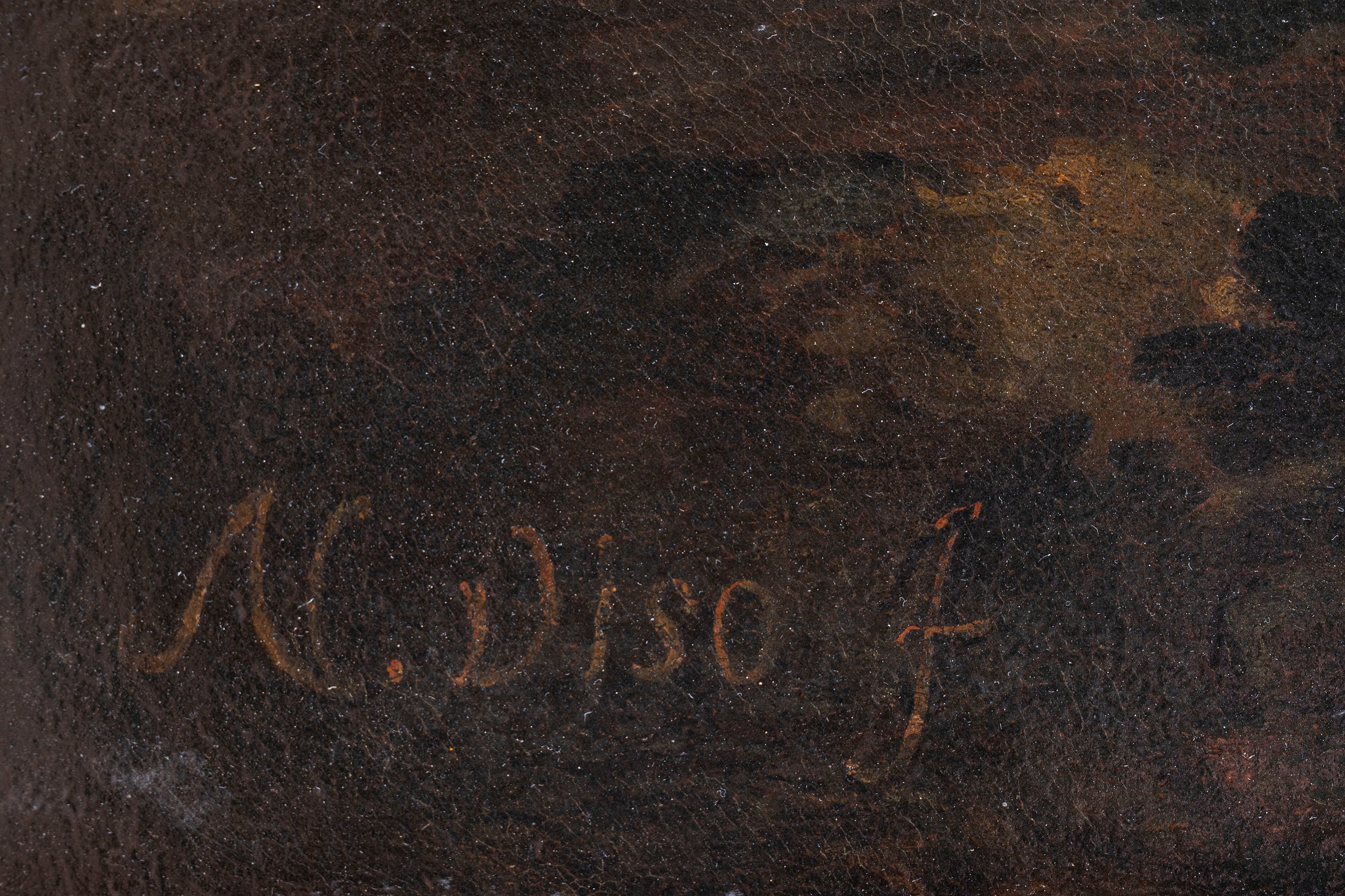 Paesaggio fluviale con pastore ed armenti