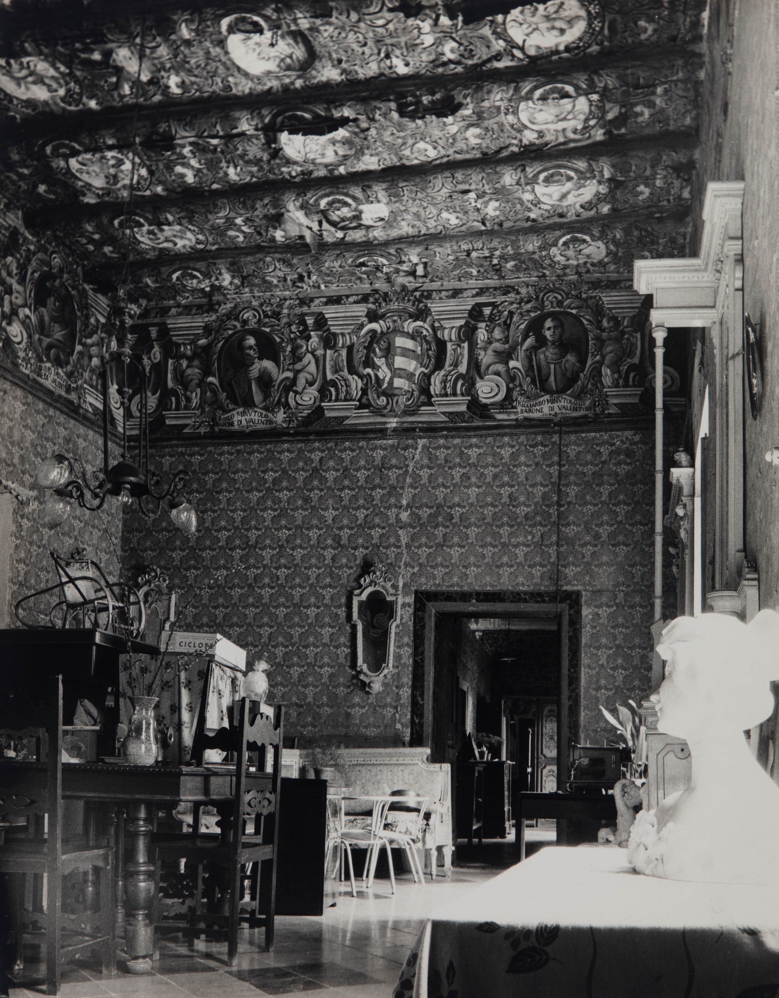 Eugenio Greco - Castello dei Capece a Minutolo - Tre stampe vintage alla gelatina ai sali d'argen...