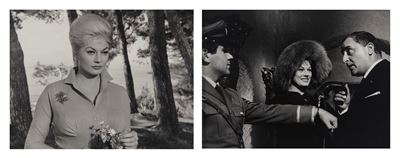 Anita Ekberg e Mario Scaccia in 'A Porte Chiuse'; Kim Novak, Due stampe vintage alla gelatina ai ...