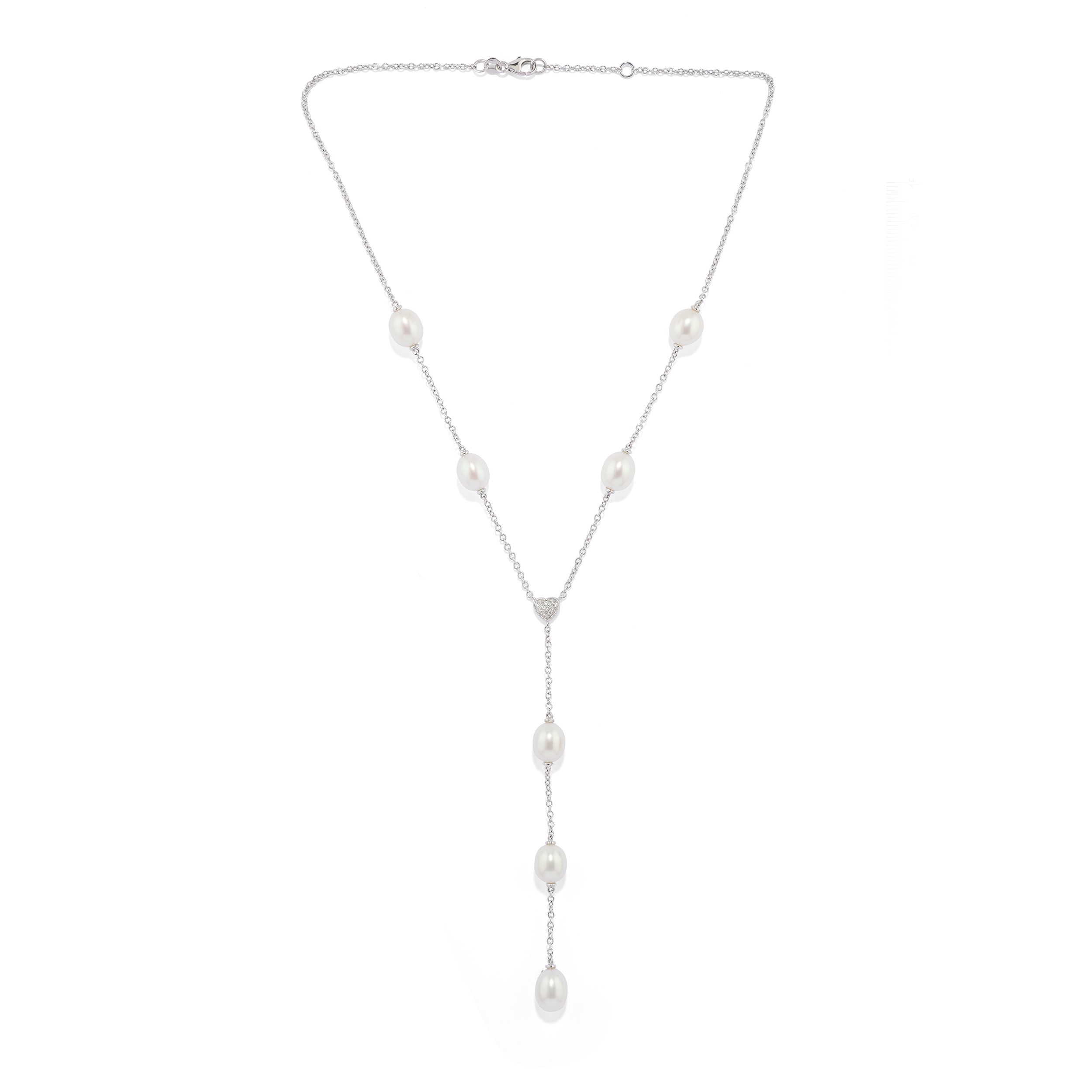 Collana e anello con perle coltivate