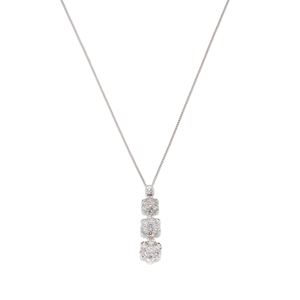 Collana con pendente in diamanti 