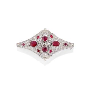 Ruby brooch