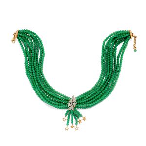 Collana con crisoprasio