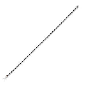 Bracciale tennis con diamanti bianchi e neri