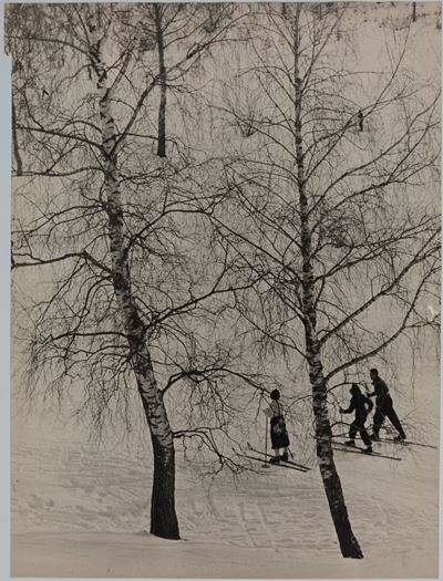Senza titolo (Neve), stampa vintage alla gelatina ai sali d'argento