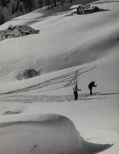 Courmayeur - Stampa vintage alla gelatina ai sali d'argento