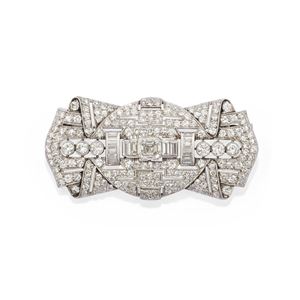 Diamond brooch