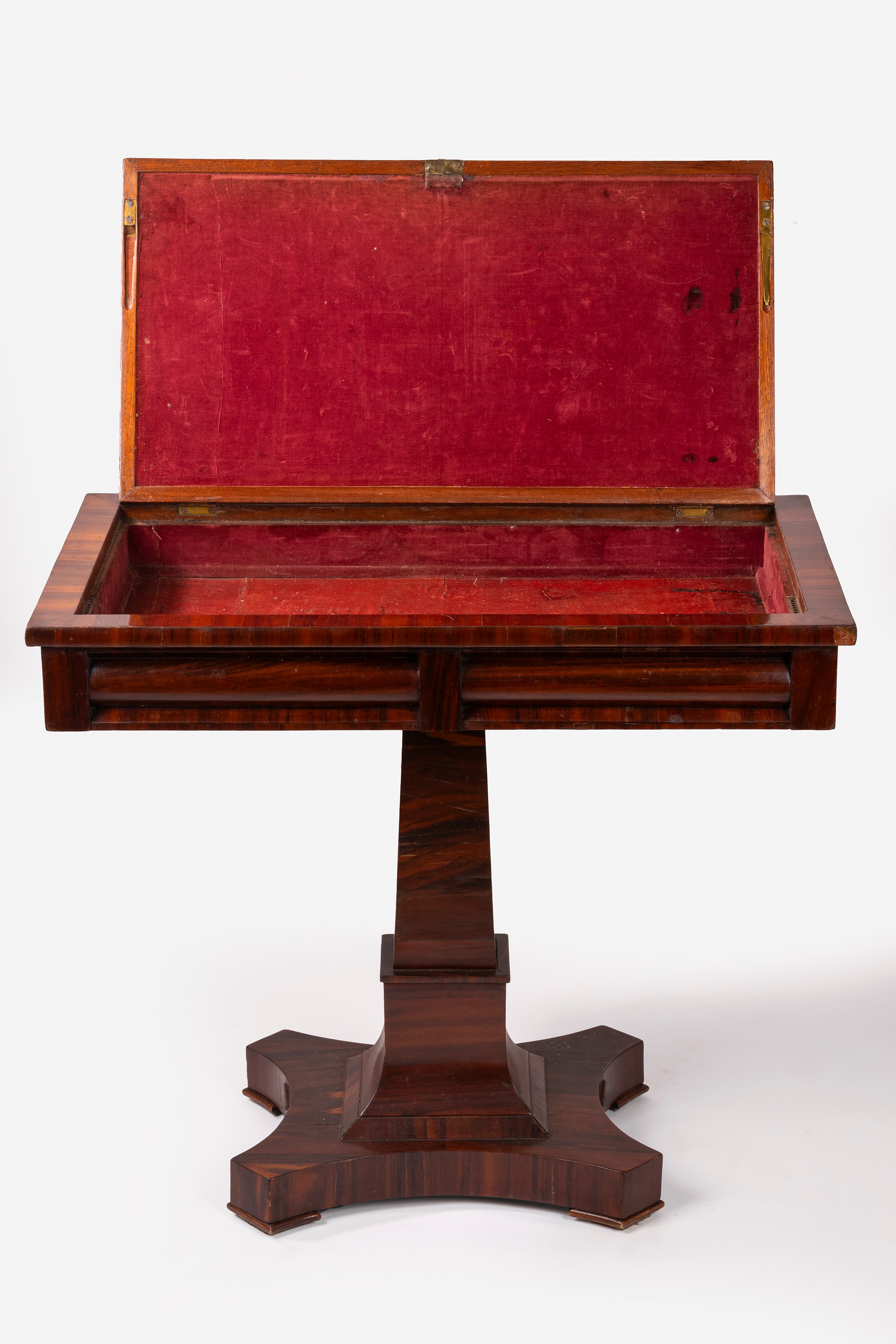 Piccolo scrittoio lastronato, secolo XIX