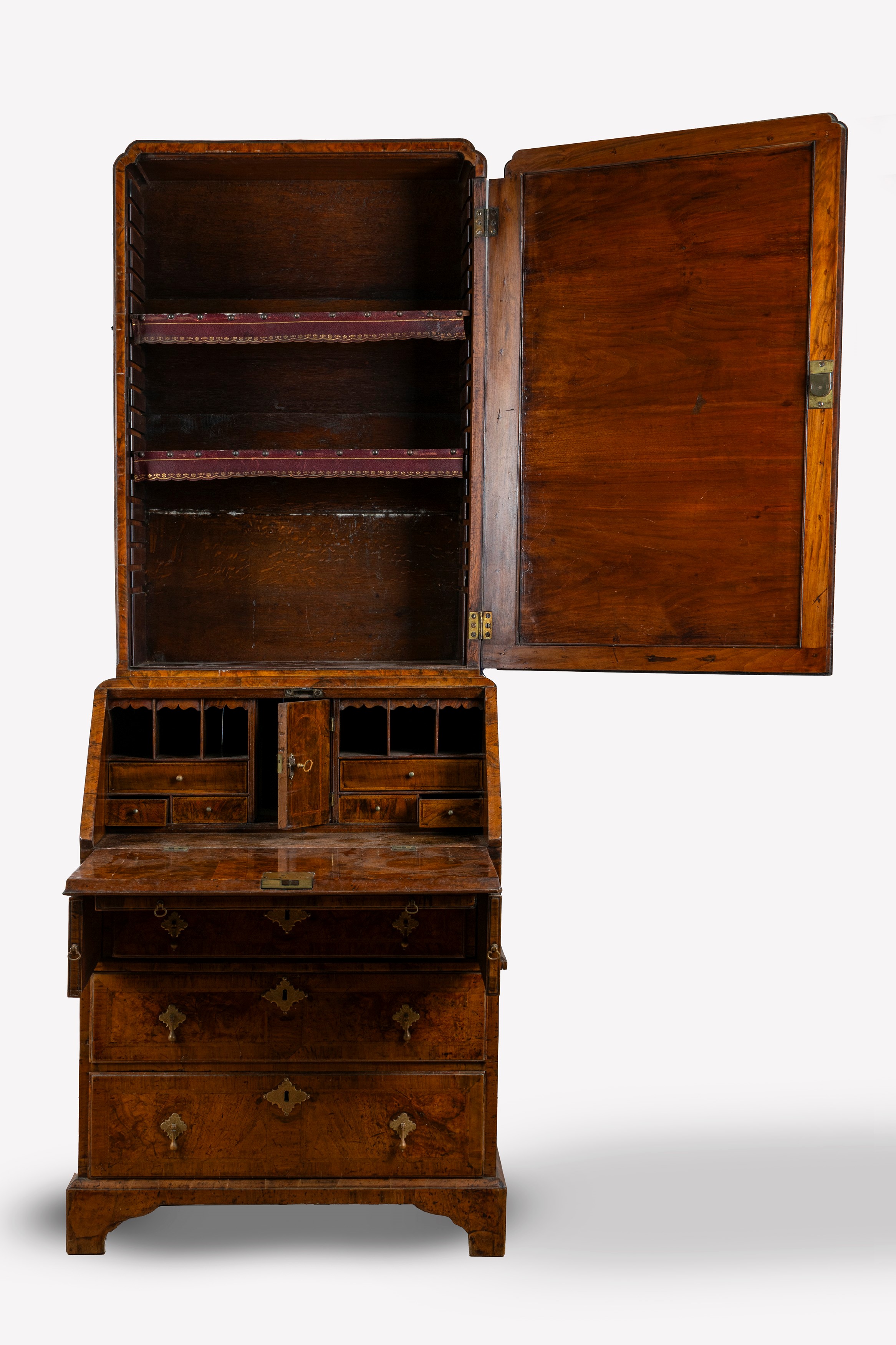 Piccolo trumeau lastronato e filettato, Inghilterra, secolo XVIII