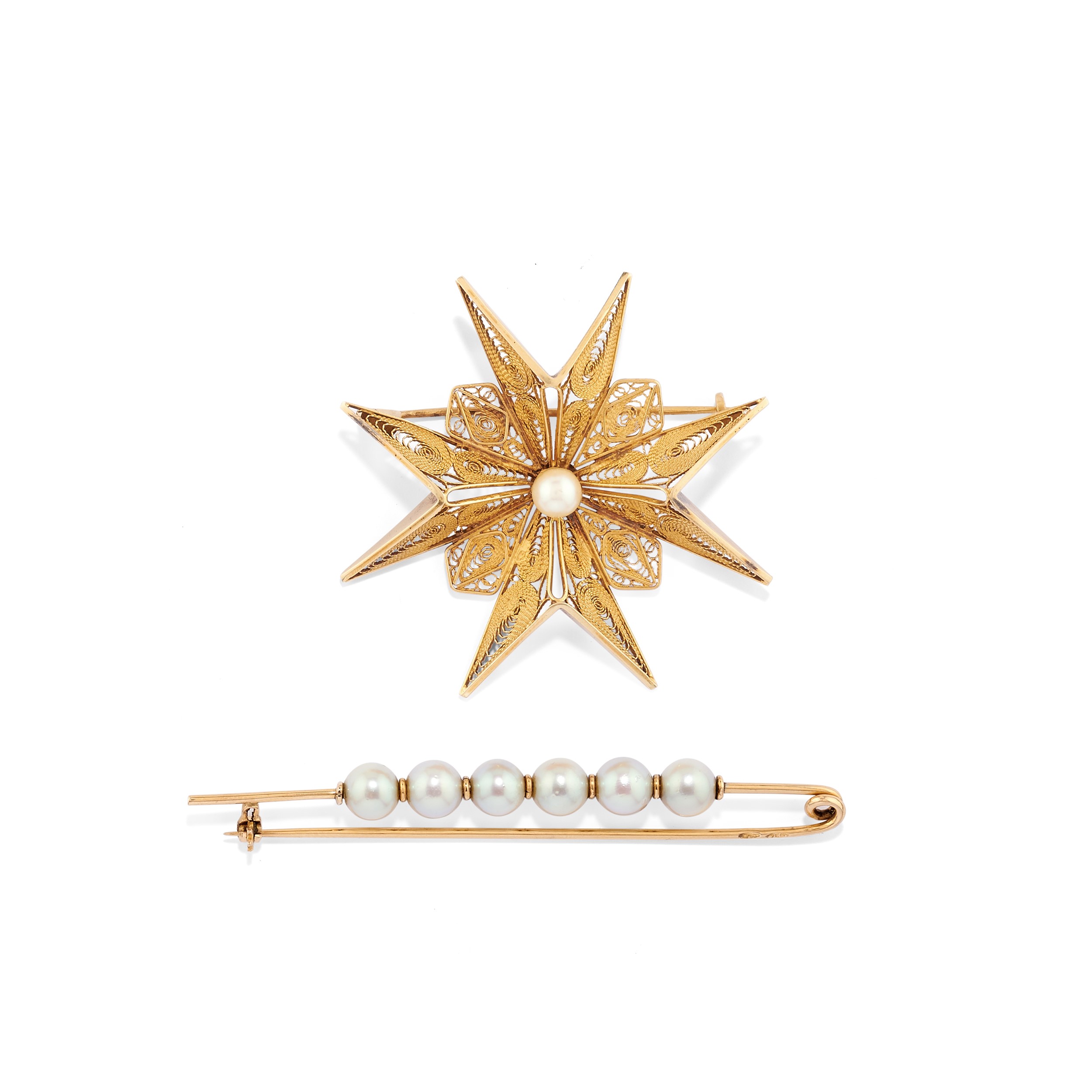 Ivory and Co Spilla per capelli multi argento con perle (set di 18
