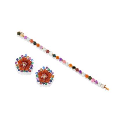 Bracciale e Coppia di Orecchini