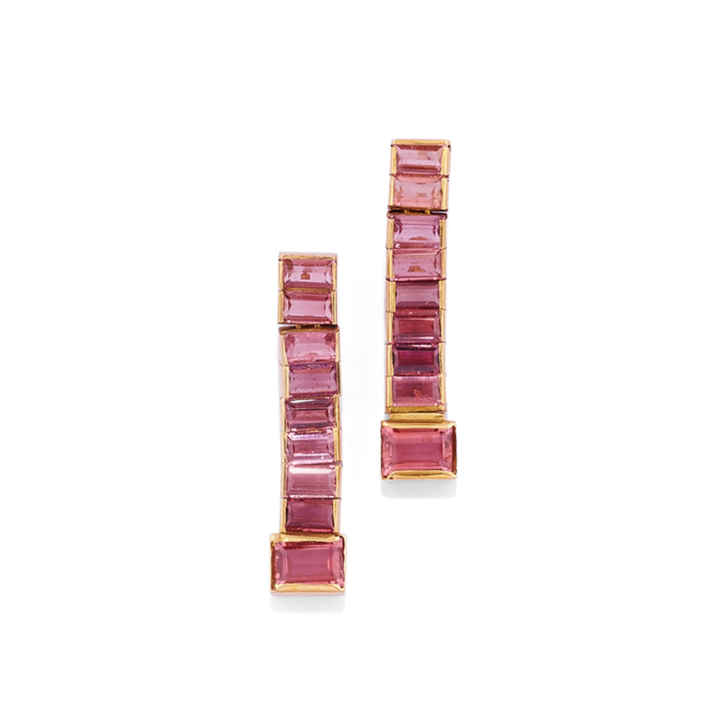 Demi Parure con Tormaline Rosa