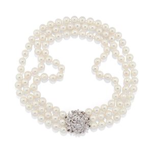 Collana con perle coltivate