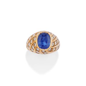  - Anello con zaffiro
