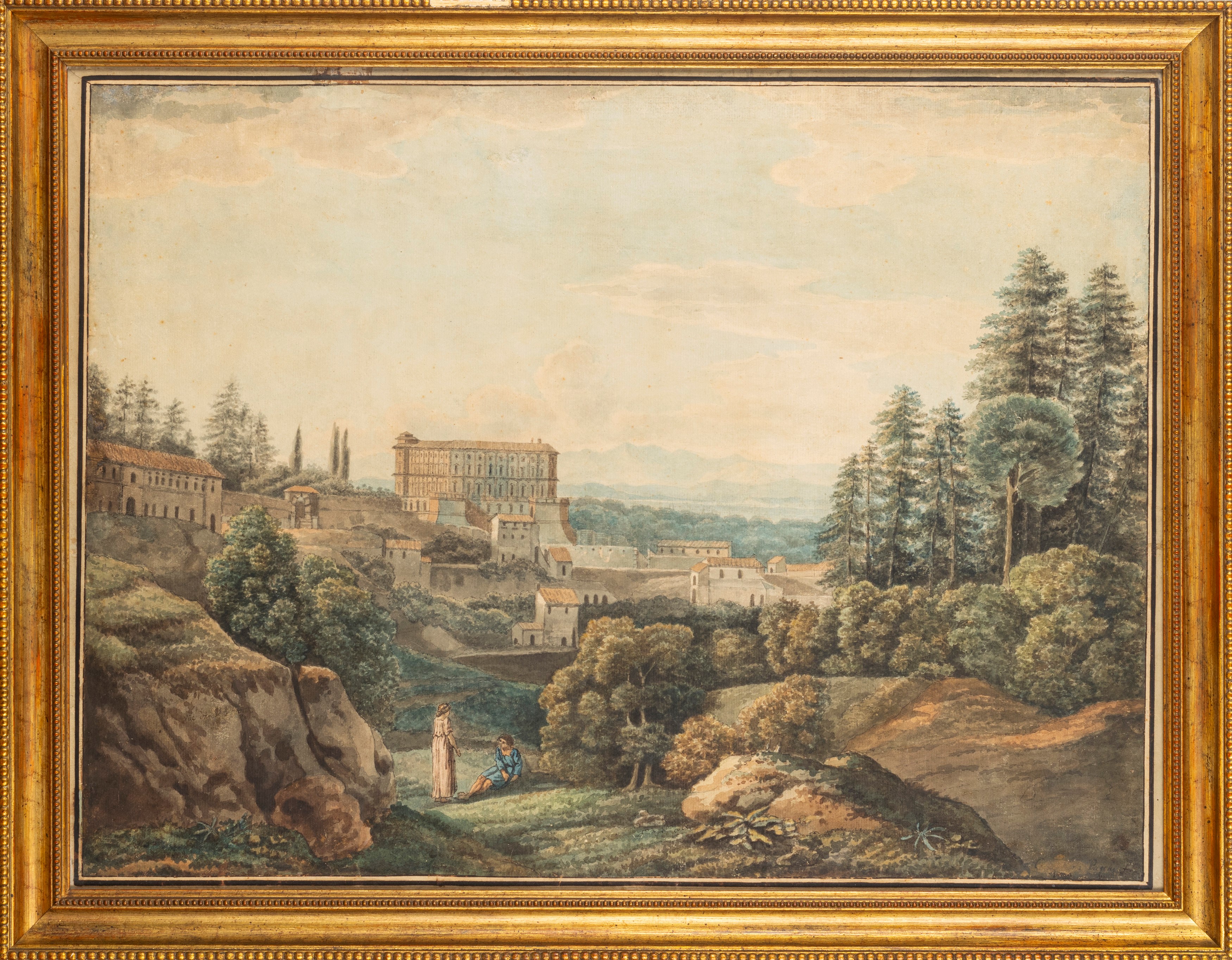 Lotto composto da due vedute della campagna romana, secoli XIX-XX