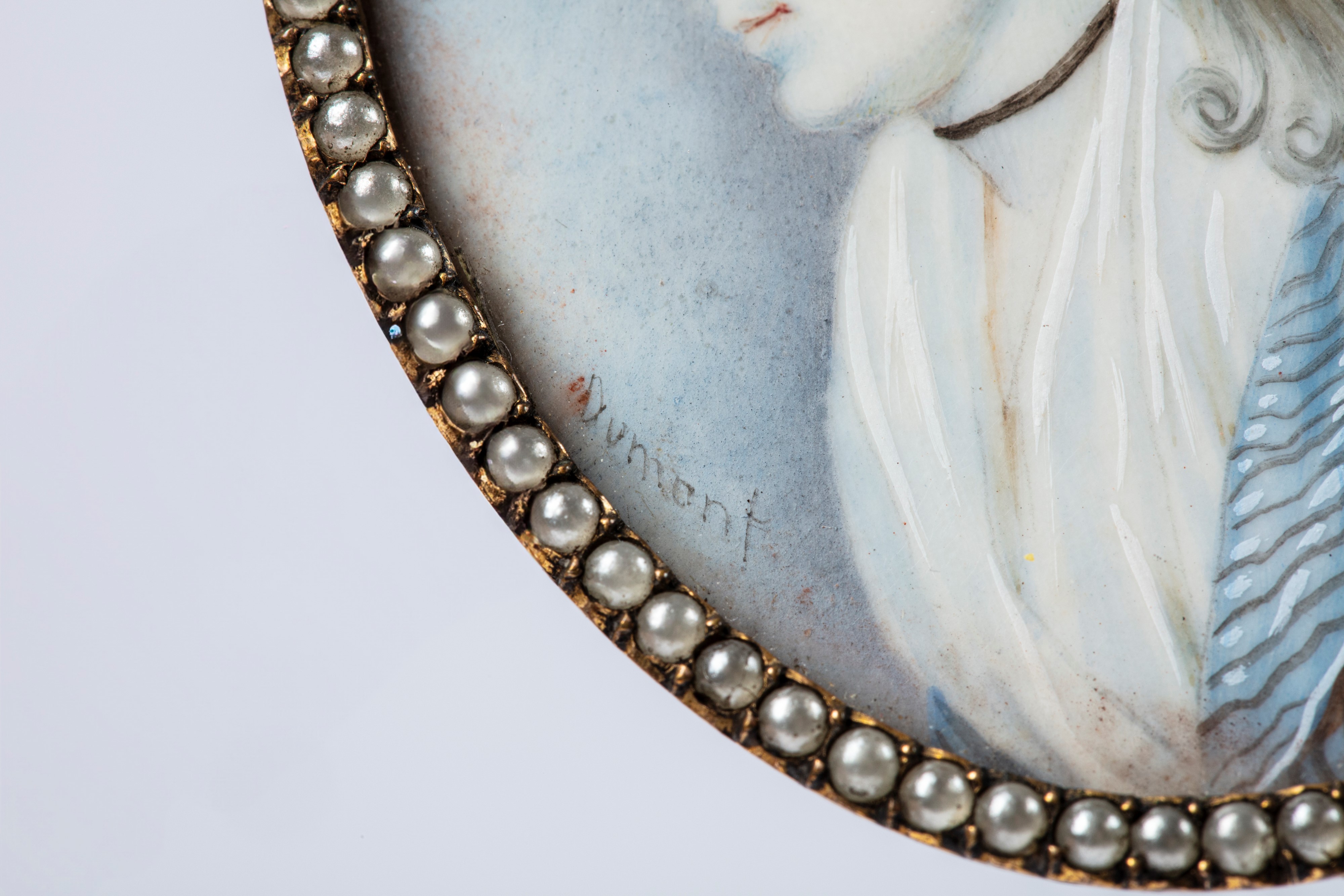 ☼ DUMONT. Miniatura su avorio. Francia, fine secolo XVIII